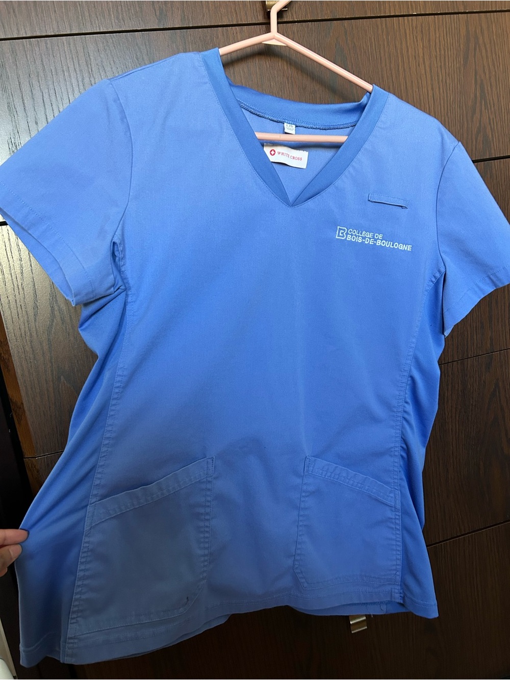 Blue Scrub Top & Bottom Collège Bois-de-Boulogne
